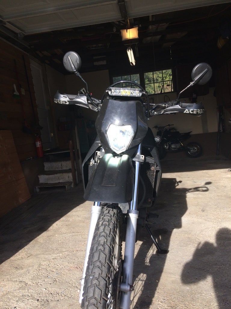 klr 650 custom headlight