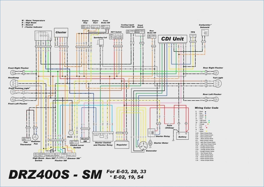 Suzuki Eiger 400 Wiring Diagram And Parts List from thumpertalk.com