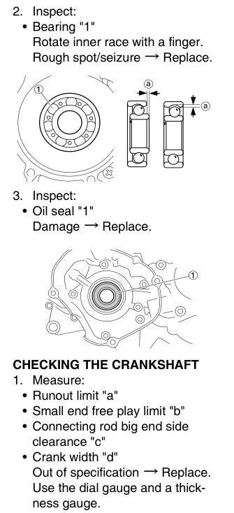 Details about   Crank Bearing L/H For 2001 Yamaha YZ 125 N 2T 5MV2