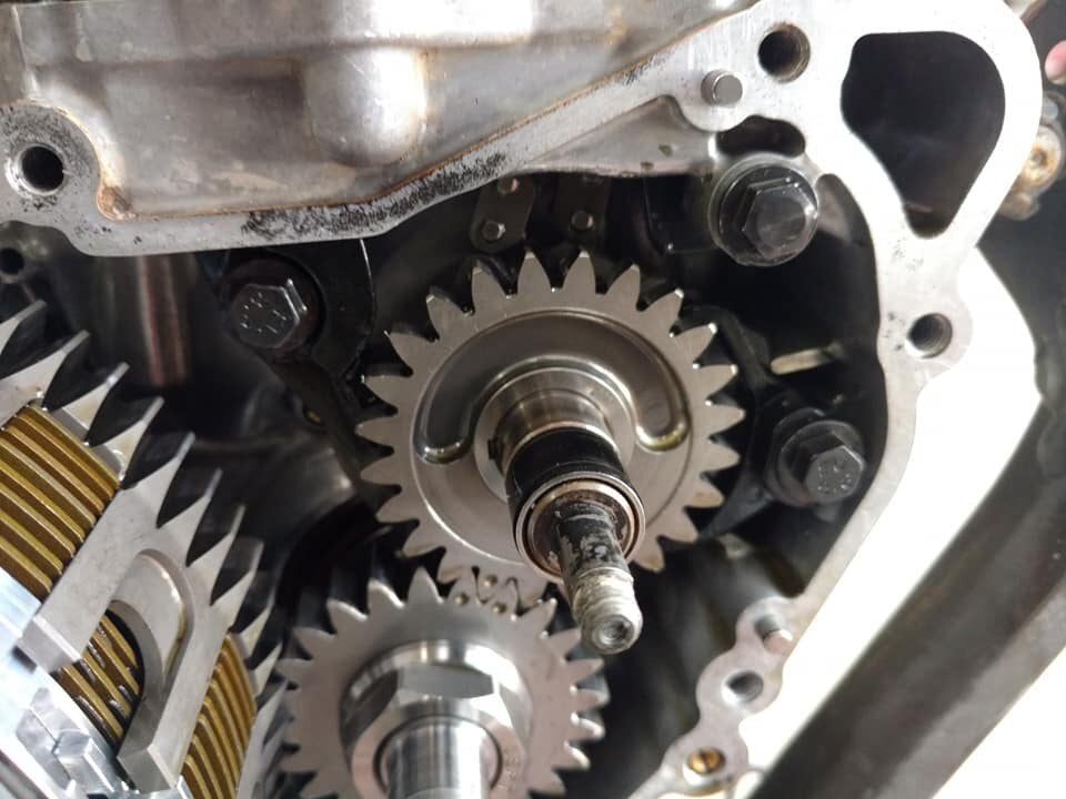 Timing chain replacement KTM 350 SXF without crank gear removal - 250 ...